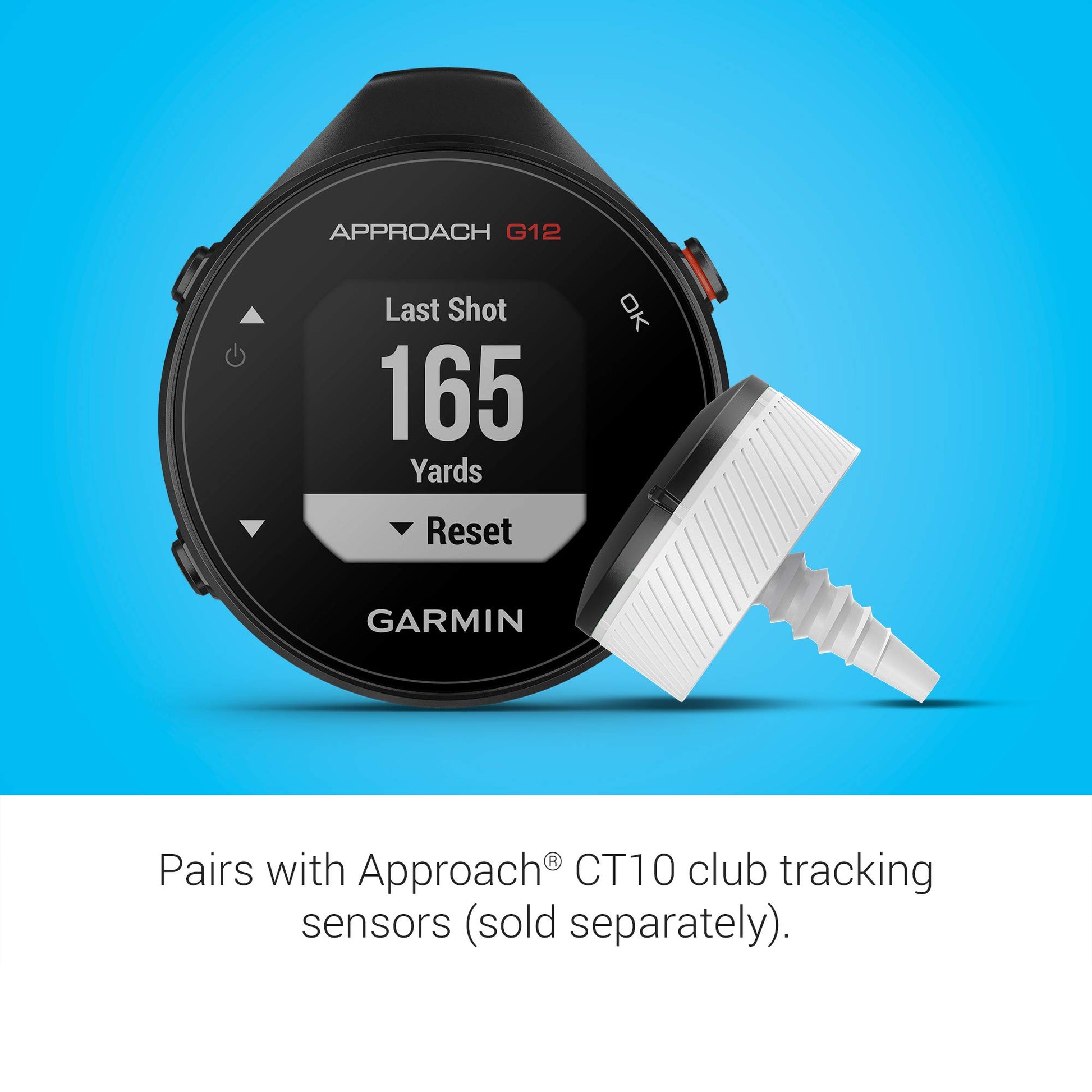 Garmin Approach G12, Clip-on Golf GPS Rangefinder, 42k+ Preloaded Courses, 010-02555-00 Garmin