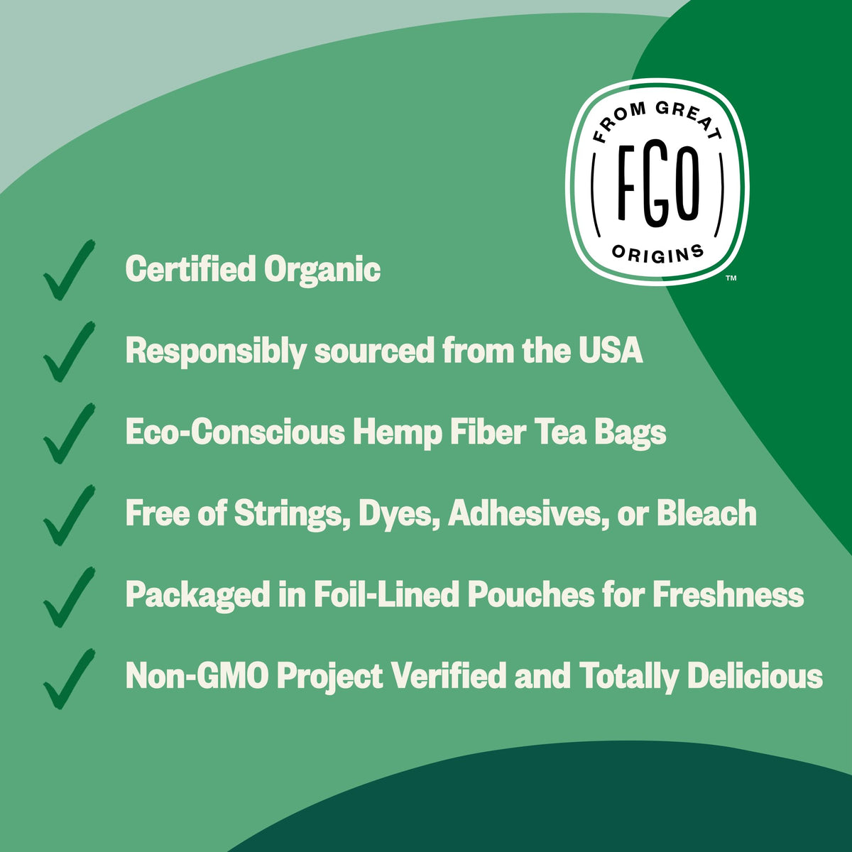 FGO Organic Peppermint Tea, Eco-Conscious Tea Bags, 100 Count, Packaging May Vary (Pack of 1) 🍁 All In One Marketplace Canada