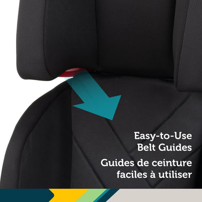 Siège auto harnais rehausseur 3-en-1 Safety 1st – Appuie-tête réglable sur 10 positions, s'adapte à 3 sièges côte à côte, rehausseur avec ou sans dossier léger et portable avec porte-gobelets, guides de ceinture et sécurité certifiée