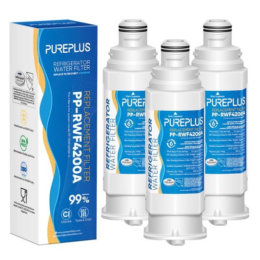PUREPLUS DA97-17376B Water Filter Replacement for Samsung HAF-Qin, HAF-Qin/EXP, DA97-08006C, RF23M8070SG, RF23M8070SR, RF23M8090SG, RF23M8090SR, RF23M8570SR, RF23M8590SG Refrigerator, 3Pack - Available at All In One Marketplace Canada