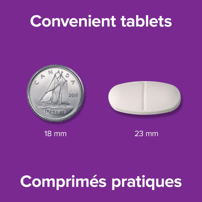 Webber Naturals The Right Fibre4 IBS Intestinal Discomfort Tablets, 150 Tablets, Fibre Supplement for Digestive Health, Low-FODMAP, Vegan - Available at All In One Marketplace Canada
