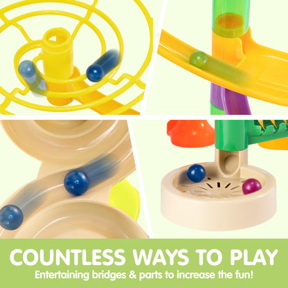 JOYIN 236Pcs Glowing Marble Run with Motorized Elevator- Construction Building Blocks Toys with 30 Glow in The Dark Plastic Marbles, STEM Toy for Boys and Girls Gift for Christmas 🍁 All In One Marketplace Canada