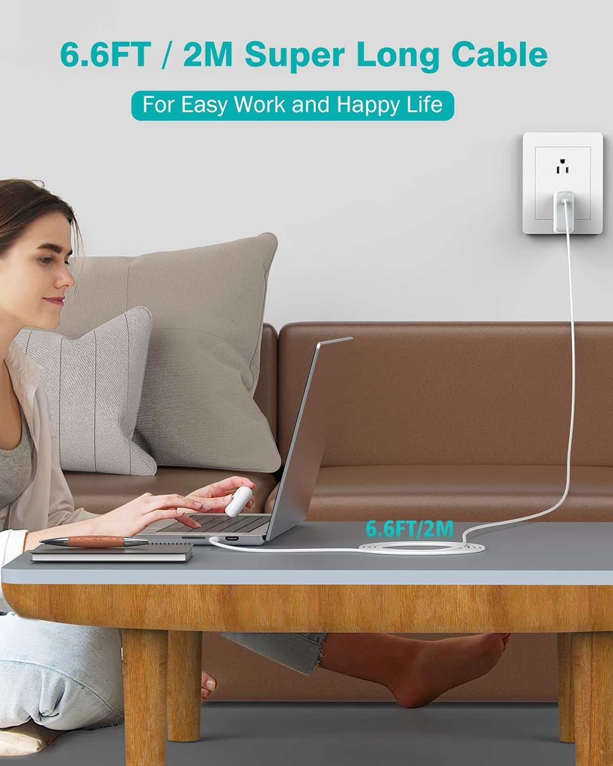 IFEART 70W USB C Charger Compatible with MacBook Air 13/15 inch (2018-2025) and Pro 13/14/15/16 inch (2016-2024), Includes 6.6ft/2M Type C Cable - Available at All In One Marketplace Canada