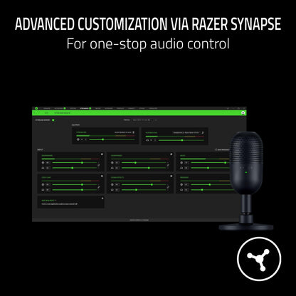 Razer Seiren V3 Mini USB Microphone, Supercardioid Condenser Mic, Black
