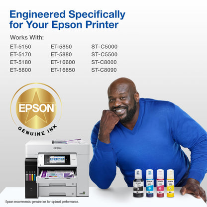 Epson 542 Genuine Pigment Black EcoTank Ink Refill Bottle T542120