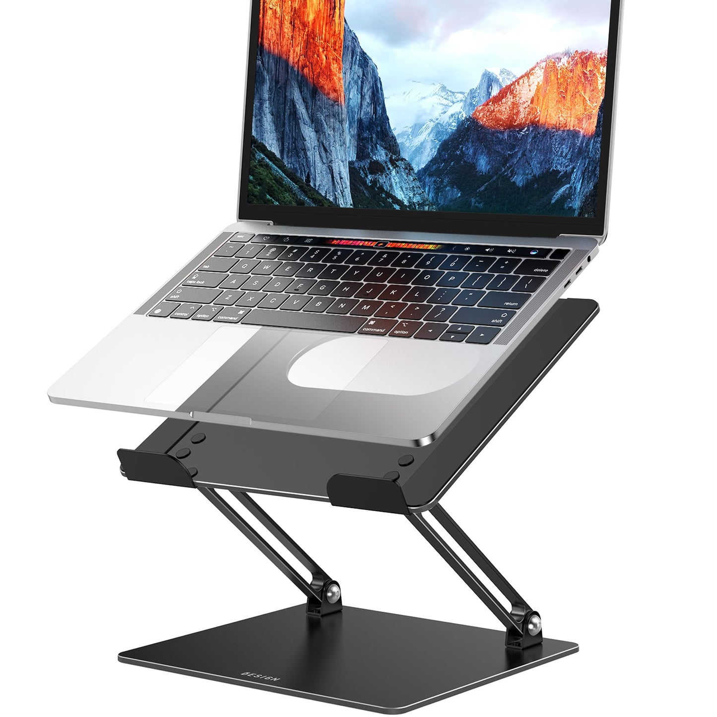 Besign LS10 Laptop Stand for Desk, Ergonomic Adjustable Notebook Tablet Stand, Riser Holder Computer Stand Compatible with Air, Pro, Dell, HP, Lenovo More 10-14" Laptops, Lapdesks (Black) - Available at All In One Marketplace Canada