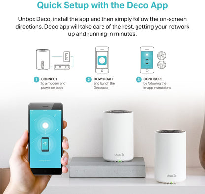TP-Link Deco AXE5400 Tri-Band WiFi 6E Mesh System (Deco XE75) - Covers up to 7,200 Sq.Ft, Replaces WiFi Router and Extender, AI-Driven Mesh, New 6GHz Band, 3-Pack 🍁 All In One Marketplace Canada