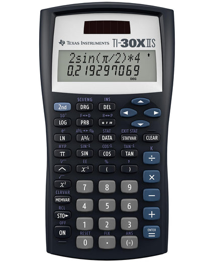 Texas Instruments TI-30X IIS 2-Line Scientific Calculator, Black with Blue Accents 🍁 All In One Marketplace Canada