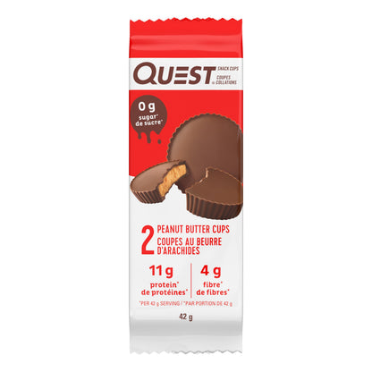 Quest Nutrition Peanut Butter Cups, High Protein, Low Carb, Low Sugar, Keto Friendly, 11g Protein, 1g Sugar, 12ct
