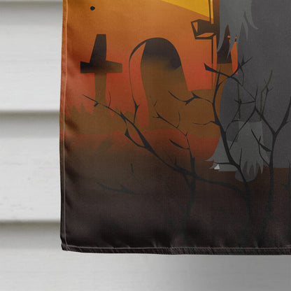 Caroline's Treasures BB4378CHF Halloween Chinese Crested Black Flag Canvas House Size, Large, Multicolor