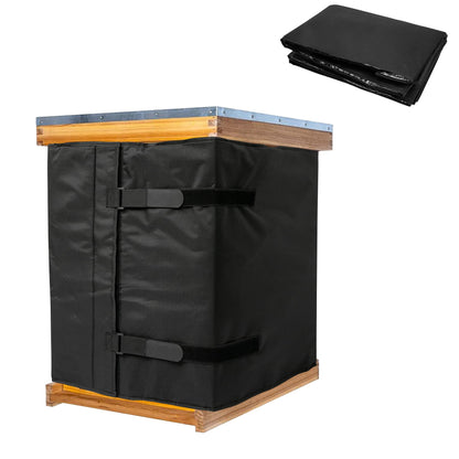 codree 10 Frame Winter Bee Hive Wrap- 1 Deep Box & 1 Medium Box 600D Oxford Beehive Winter Protection Cover- Cozy Windproof Warm Bee Hive Insulation Wrap for Most Bee Hive (85" x 17") 🍁 All In One Marketplace Canada
