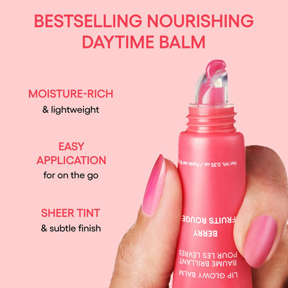 LANEIGE Lip Glowy Balm: Sheer Tinted Lip Moisturizer with Shea Butter, for Hydrating Shine & Soft Lips, Taro Bubble Tea