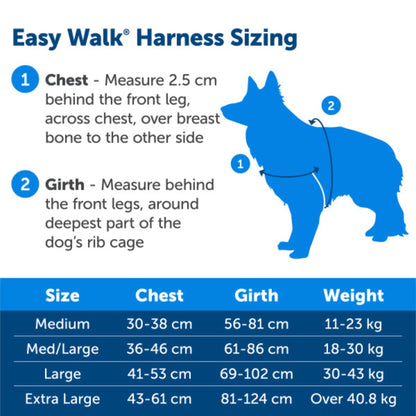 PetSafe Easy Walk Harness, No Pull Harness for Dogs, Adjustable Harness with Included Matching Lead, Black, Large 🍁 All In One Marketplace Canada