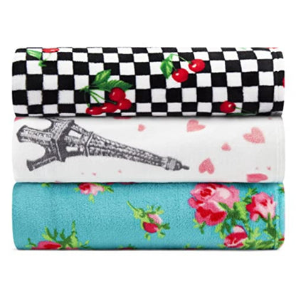 Betsey Johnson - Throw, Ultra-Soft Plush Blanket, Ideal for Couch, Bed, or Lounge, Cozy Home Essentials (Retro Halloween Pink, 50" x 70")