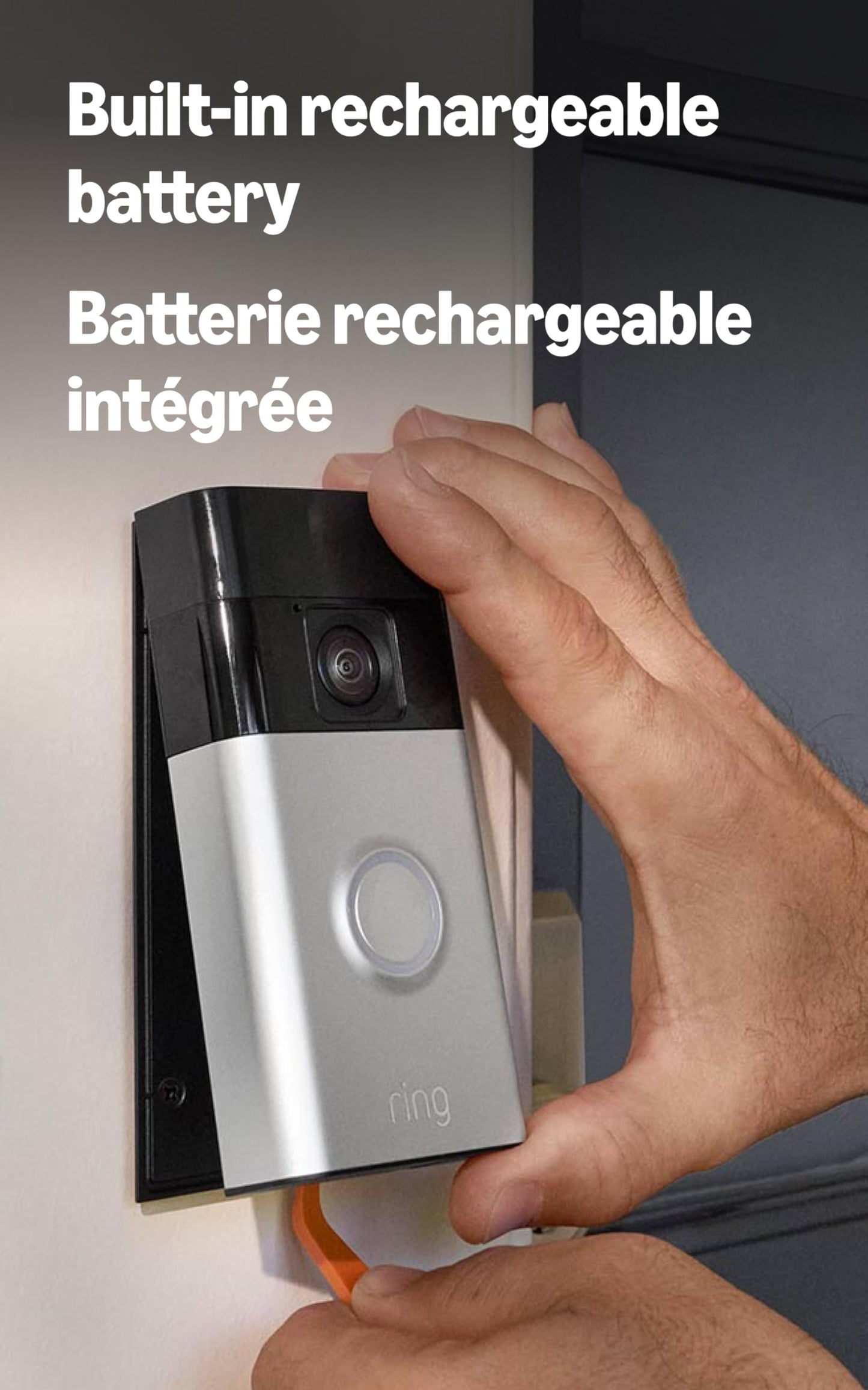 Ring Battery Doorbell Pro, Two-Way Talk with Audio+, 3D Motion Detection, and 1536p HD+ Head-to-Toe Video