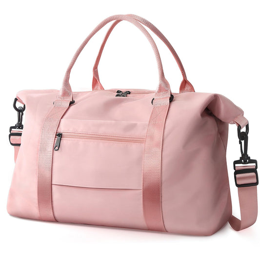 EASYFUN Travel Duffle Bag, Waterproof Weekender Carry On Tote Bags for Women, Men, Hospital Bag, Overnight Bag Luggage with Trolley Sleeve