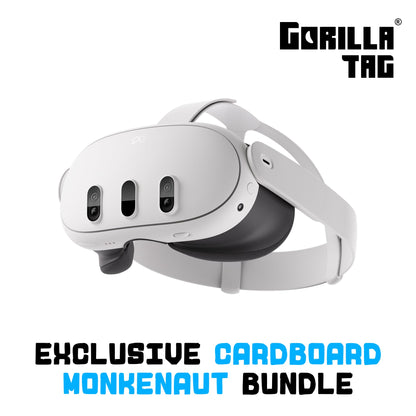 Meta Quest 3 512GB | VR Without Wires — Gorilla Tag Cardboard Monkenaut Bundle — Amazon Exclusive— Access to 100+ Games with a 3-Month Trial of Meta Horizon+ Included
