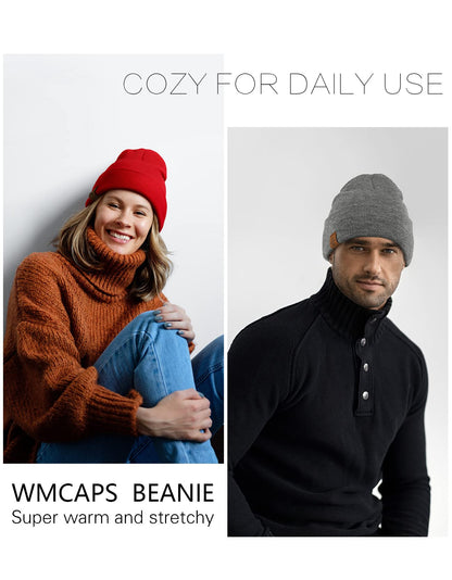 Wmcaps Winter Beanie Toque Knit Hat Gifts for Men Women Grey 🍁 All In One Marketplace Canada