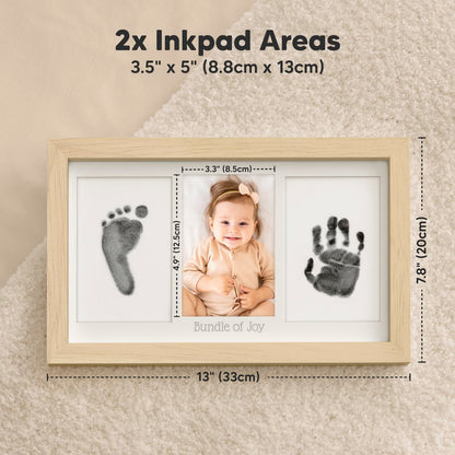 Inkless Hand and Footprint Kit, Boy Girl Newborn Keepsake (Ash Wood) 🍁 All In One Marketplace Canada