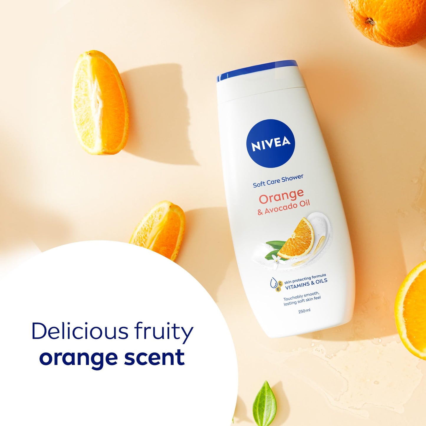 NIVEA Orange & Avocado Oil Body Wash, 3x500ml - Available at All In One Marketplace Canada