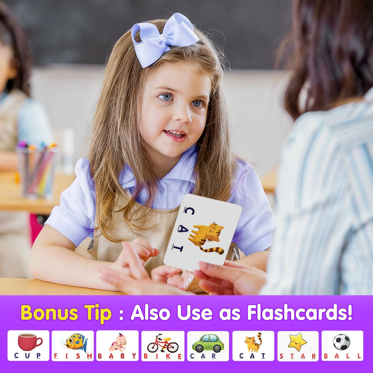 HahaGift Toddler Girl Toys Age 3 4 5 6 7，Matching Letter Game Preschool Learning Educational Toys for Kids 3-8 Year Old Boys Girls, Best Christmas Birthday Toy Gift for 3 4 5 Years Old Kindergartener 🍁 All In One Marketplace Canada