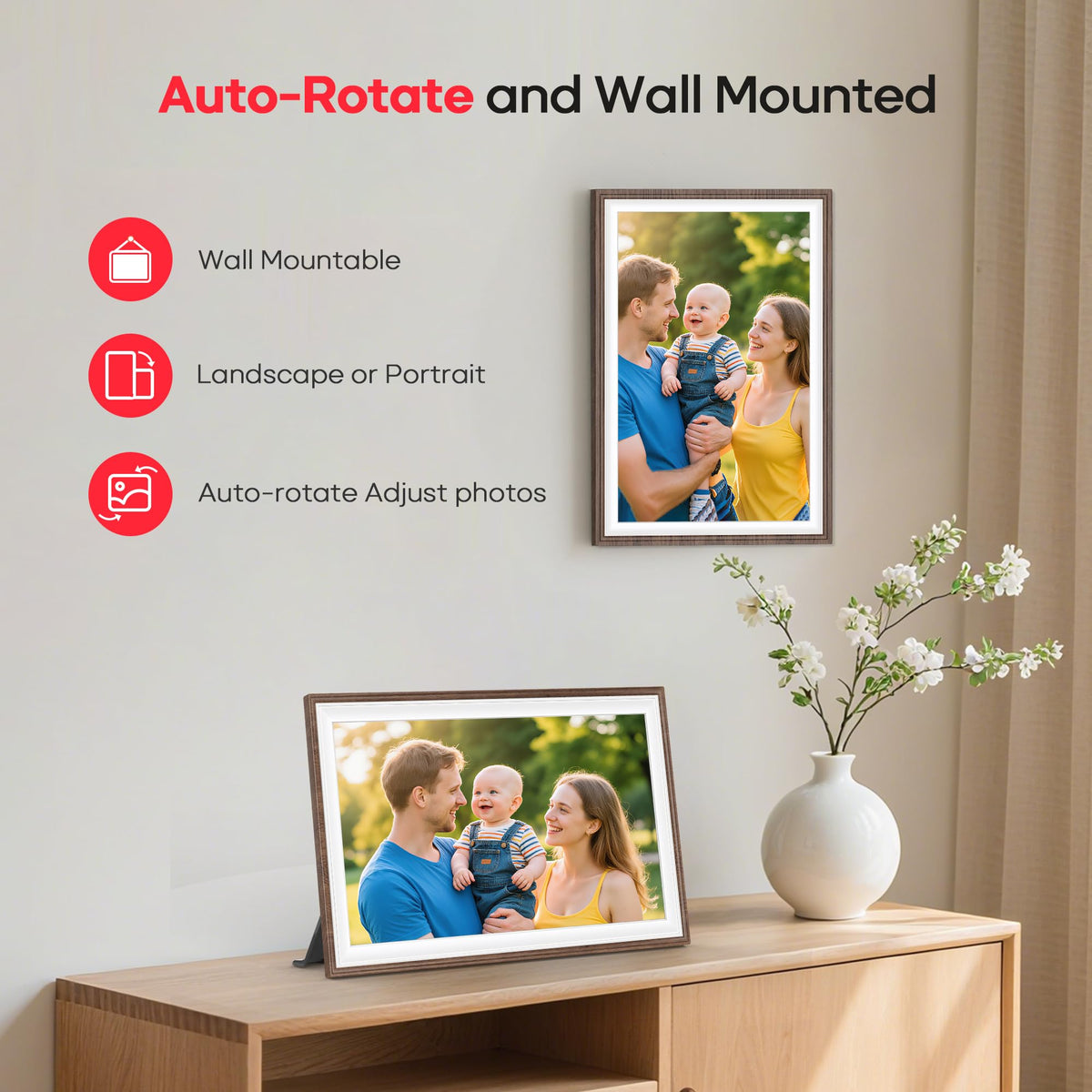 Frameo 10.1" Digital Picture Frame 32GB Storage WiFi Electronic Photo Frame 🍁 All In One Marketplace Canada