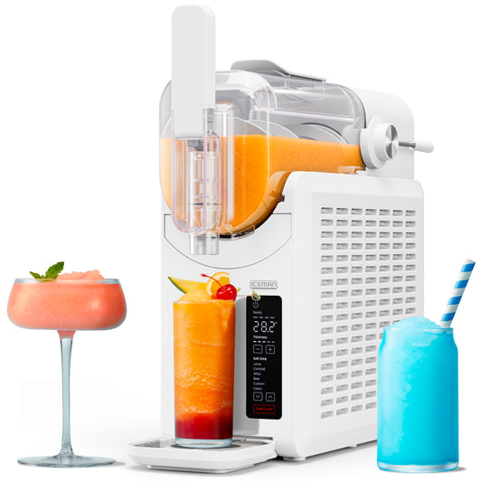Iceman by Chefman Slush-Ease 68oz Slushie Machine, 48oz Liquid Capacity Frozen Drink Maker & Slushy Machine with 5 Presets and LED Display, Perfect for Frozen Margaritas, Frappes, Smoothies & Shakes