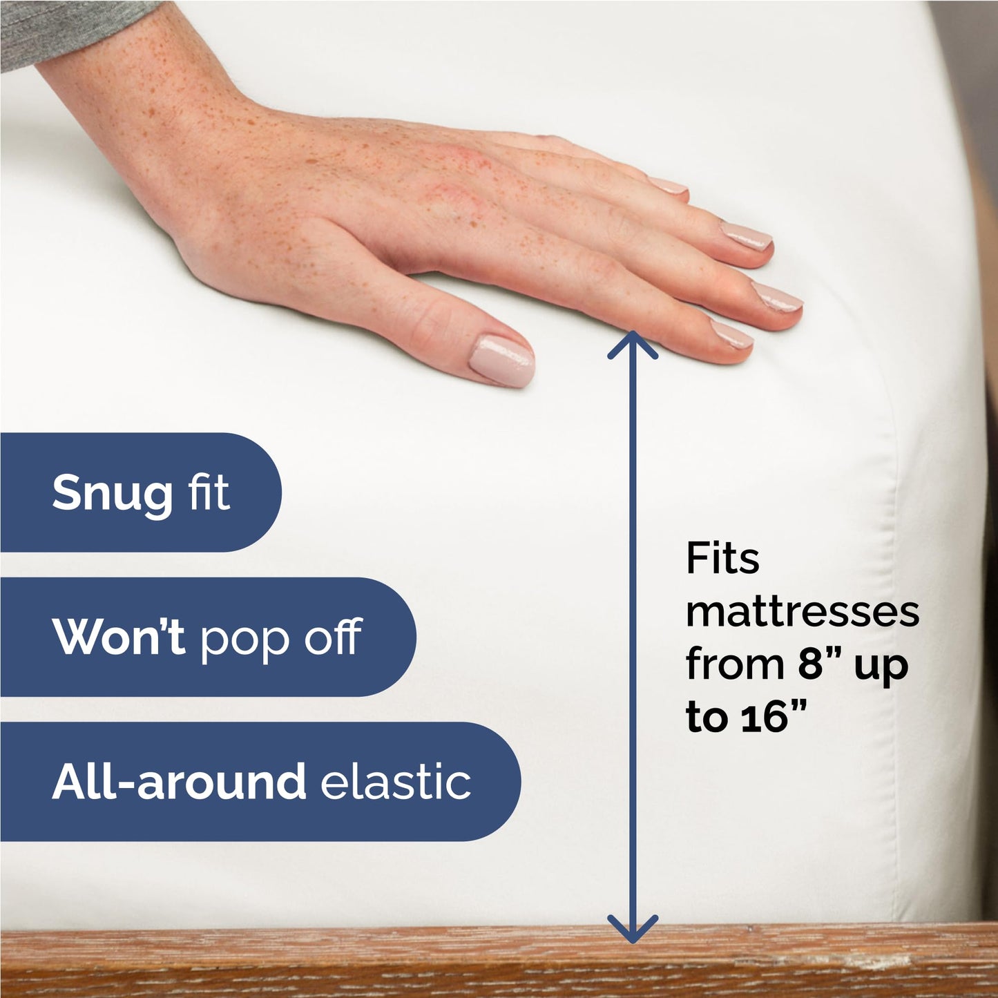 Full Size 4 Piece Sheet Set - Comfy Breathable & Cooling Sheets - Hotel Luxury Bed Sheets for Women and Men - Deep Pockets, Microfiber, Extra Soft & Wrinkle Free - Antique White Oeko-Tex Bed Sheet Set