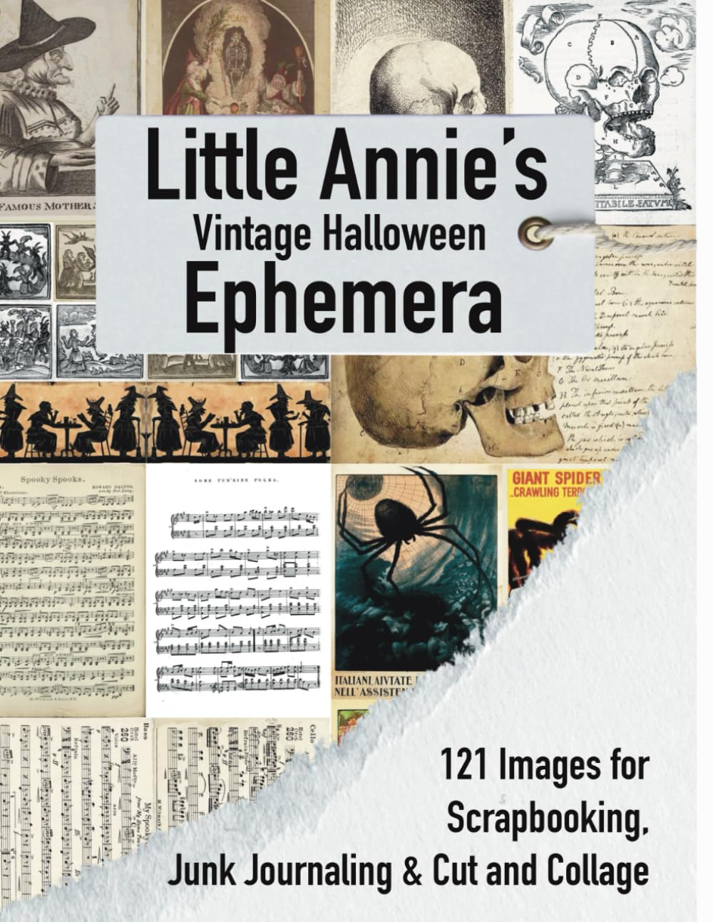 Éphémères d'Halloween vintage de la petite Annie : Découpage et collage