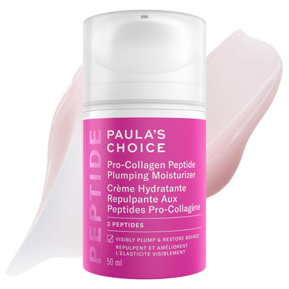 Paula's Choice Pro-Collagen Peptide Plumping Moisturizer, Daily Gel-Cream for Deep Lightweight Hydration, Wrinkles & Loss of Firmness, Fragrance-Free, 50 mL - Available at All In One Marketplace Canada