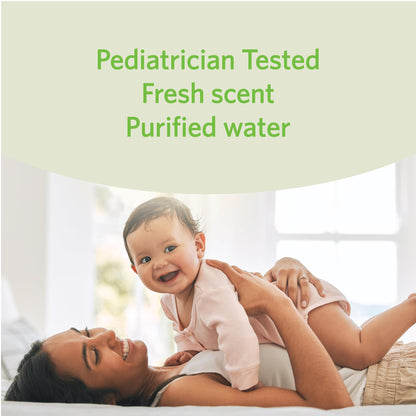 Amazon Elements Baby Wipes, Fresh Scent, White, 810 Count (9 Packs of 90) 🍁 All In One Marketplace Canada