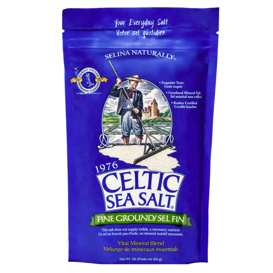 Celtic Sea Salt, Fine Ground, 16 Ounce