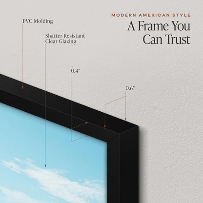 Americanflat 11x17 Picture Frame with Polished Plexiglass - Streamline Collection - Thin Border Picture Frame for Wall Display - Hanging Hardware Included - Black