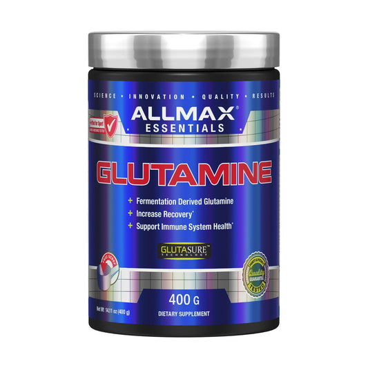ALLMAX L-Glutamine Powder, Fermented, Unflavored, 400 g ALLMAX
