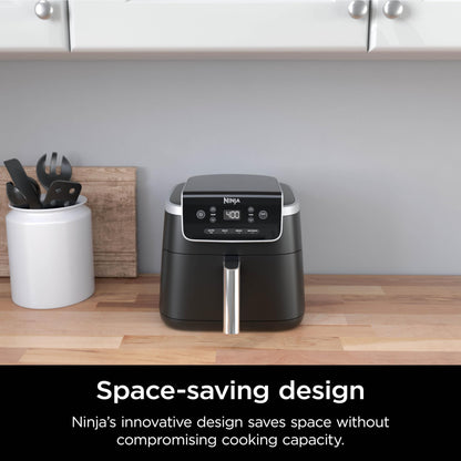 Ninja Air Fryer Pro 4in1, 5 QT (4.7 L) Capacity, Air Fry, Roast, Bake, Reheat, Dehydrate, Roast, Crisp Technology, Nonstick Basket & Crisper Plate, Grey, AF141C (Canadian Version) Ninja