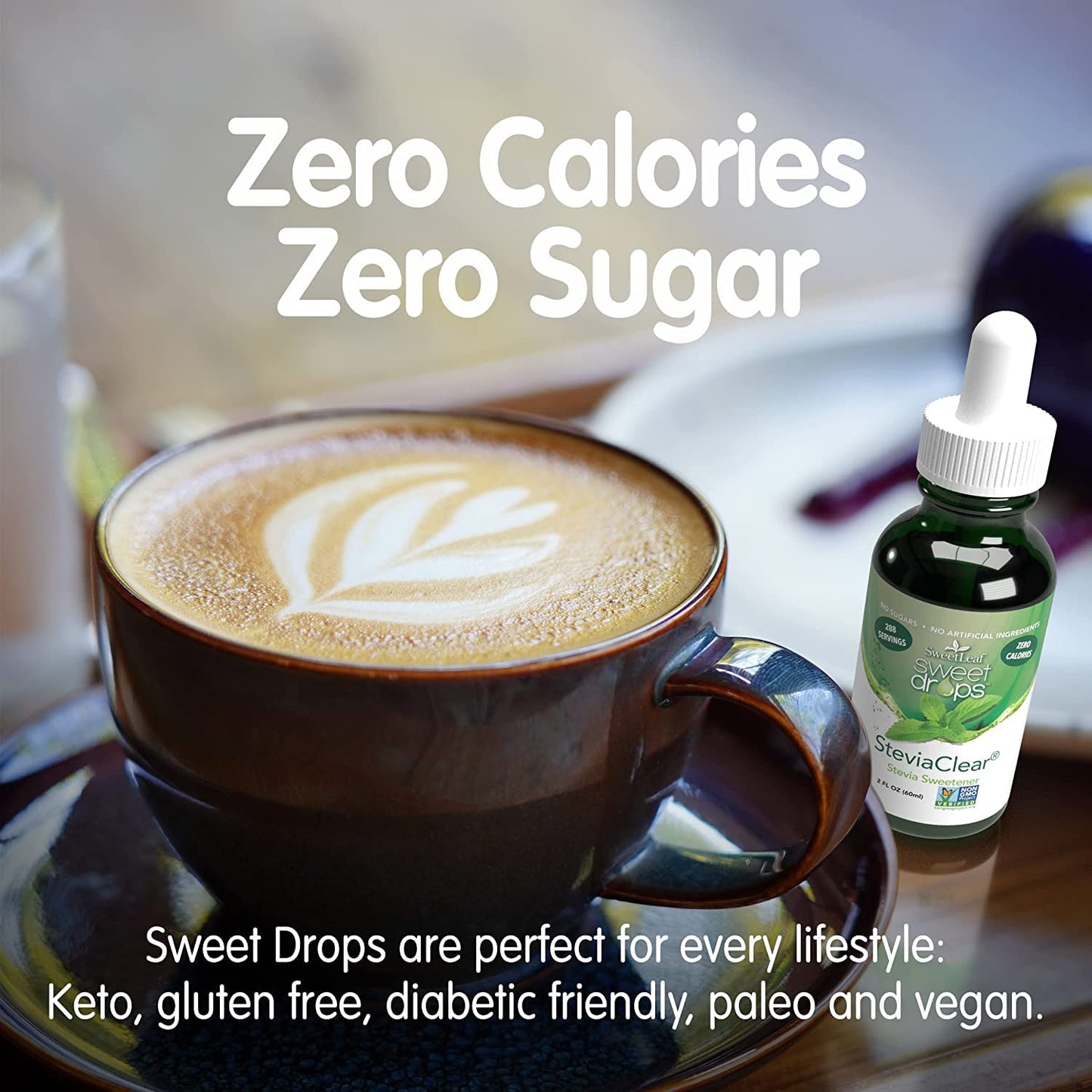 SweetLeaf Sweet Drops, Vanilla Creme, 60mL (Pack of 1) SweetLeaf