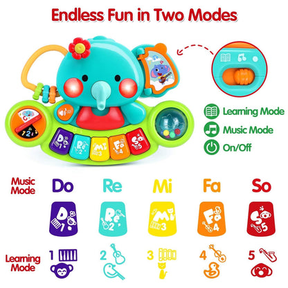 Baby Piano Toys 6-12 Months, Elephant Piano Keyboard Newborn & Infant Toys 🍁 All In One Marketplace Canada