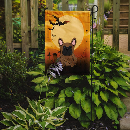 Drapeau de jardin Caroline's Treasures BB4279GF pour Halloween, Bouledogue français marron, petite taille, multicolore