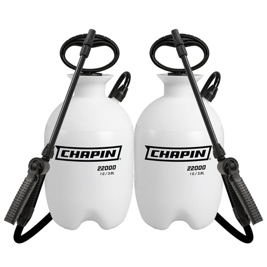 Chapin 22000 Pump Sprayer, 1G (4.5L), Lawn & Garden, Translucent Poly Tank, Funnel-Top, SureSpray, Anti-Clog Filter, Adjustable Cone Nozzle, 34" Hose, Fertilizer, Weed & Pest Applications, 2 Pack 🍁 All In One Marketplace Canada