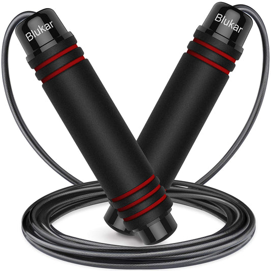 Blukar Jump Rope, Speed Skipping Jumping Rope Tangle-free Adjustable