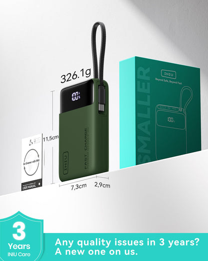 INIU 20000mAh Power Bank, Smaller 45W Fast Charging Travel Portable Charger