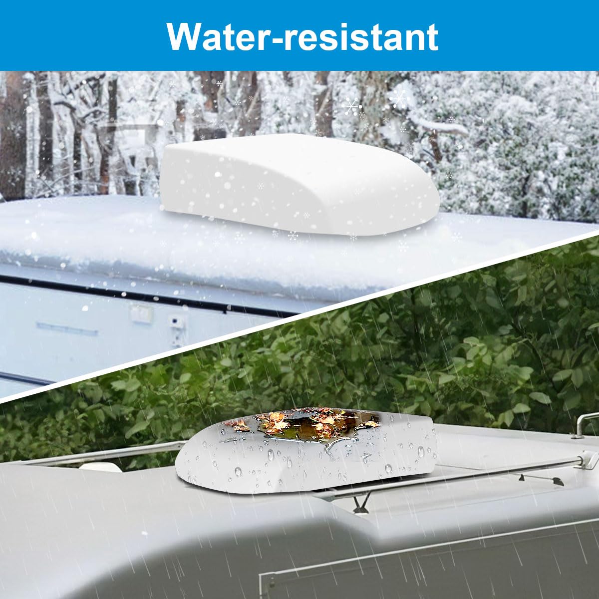 MQLD Camper Air Conditioner Cover Trailer AC Covers for RV Roof Unit, 600D Oxford Cloth Fits RecPro, TOSOT, FOGATTI 16K, Coleman Mach RV Air Conditioner Winter Covers for Outside - A/C Cover for Roof 🍁 All In One Marketplace Canada
