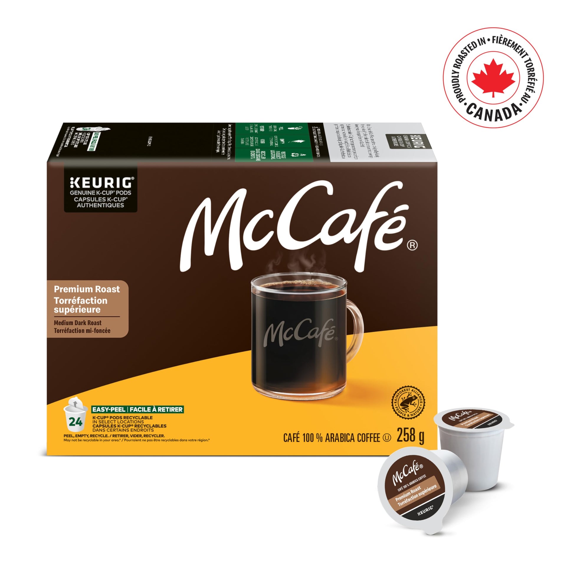 McCafé Premium Medium Dark Roast, K-Cup Coffee Pods, 24 Count