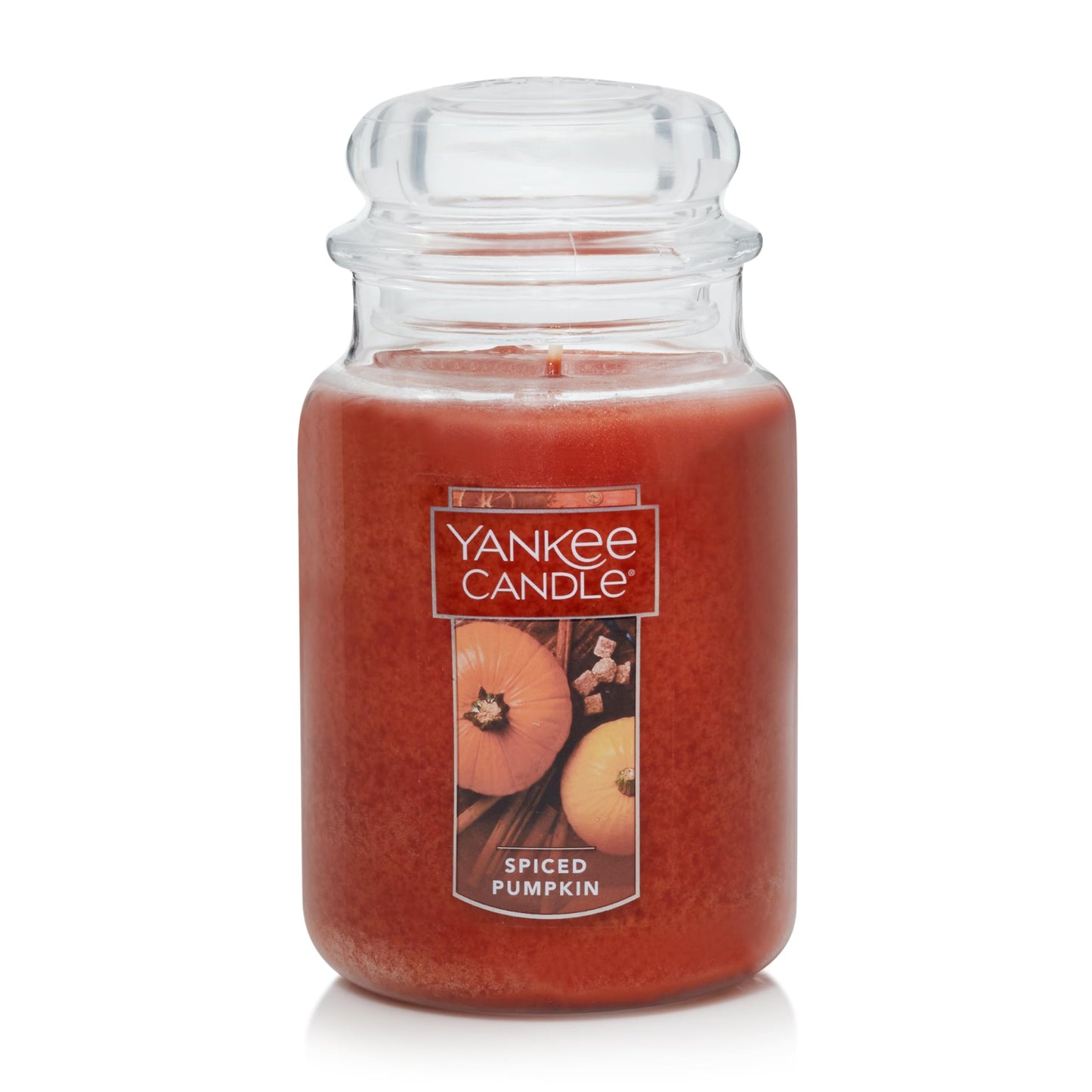 Yankee Candle Scented Candle, Spiced Pumpkin, Original Large Jar Candle, 110-150 Hours of Burn Time, 22 oz. Yankee Candle