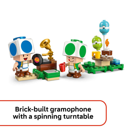 LEGO Super Mario Party at Toad’s House Building Toy - Pretend Play Set for Boys & Girls, Ages 7+ - Kids Building Blocks with Digital Action & 2 Toad Toy Figures - Gift Idea for Birthdays - 72041 LEGO