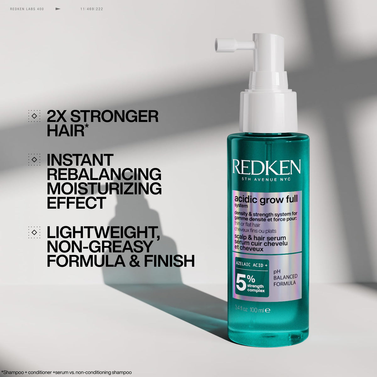 Redken Acidic Grow Full Scalp & Hair Serum, 100mL
