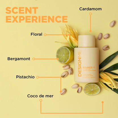 DESIGNME BOUNCE.ME Curl Shampoo | Curl-Defining, Anti-Frizz - For All Curly Hair Types | Nourishing with Kukui Nut Seed and Buriti Oil | Boost Shine, Moisturize Curly Hair - Available at All In One Marketplace Canada