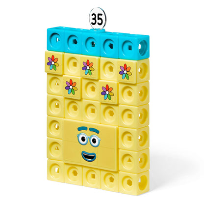 hand2mind Numberblocks 31-40 MathLink Cubes Activity Set - Learn Numbers & Early Math Skills, Preschool and Kindergarten Learning Activities, Educational Toys for Kids, Counting Math Manipulatives hand2mind