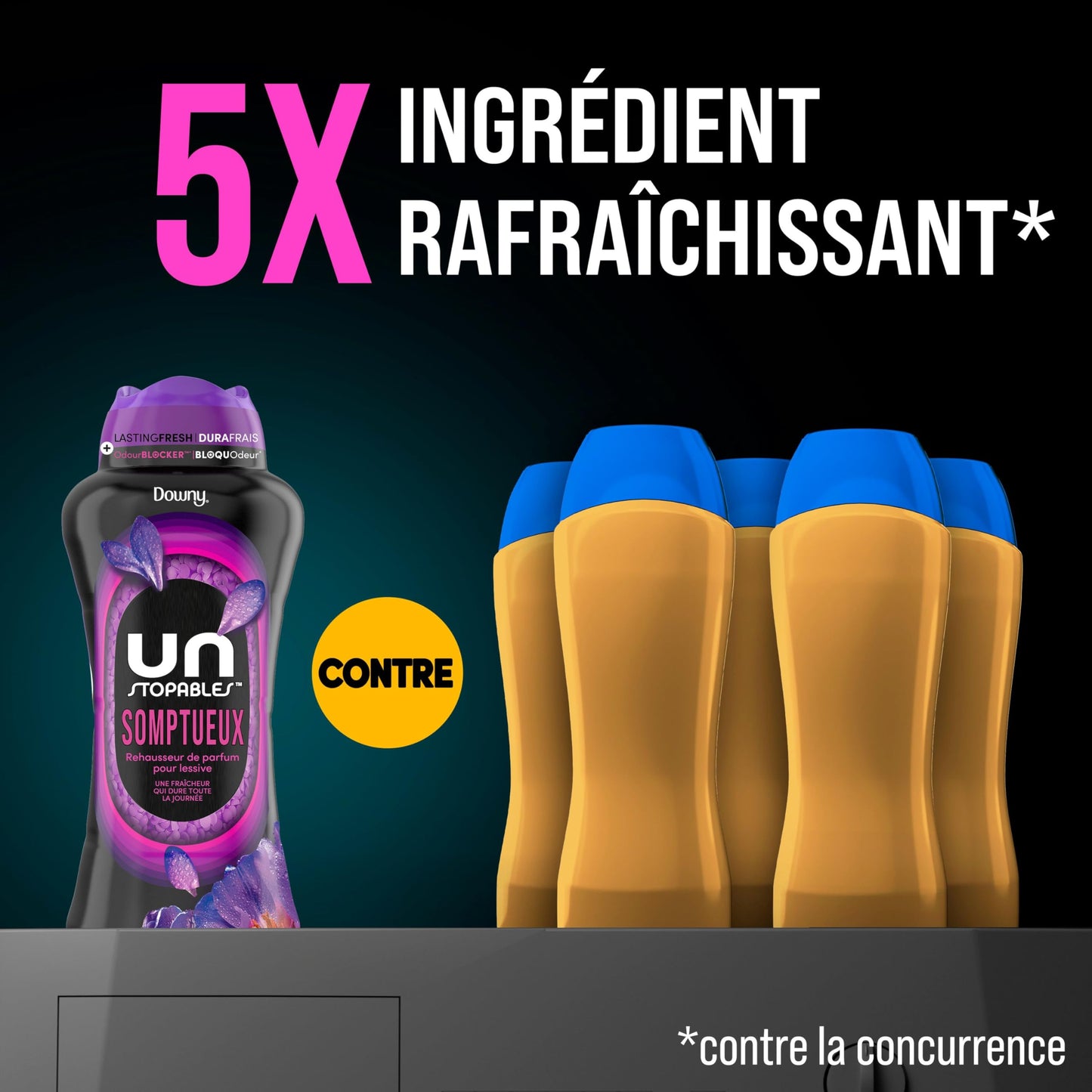 Downy Unstopables In Wash Scent Booster, Lush Scent, Laundry Beads for Odour Protection, Downy Scent Booster, Laundry Scent Boosters, 853 g - Available at All In One Marketplace Canada