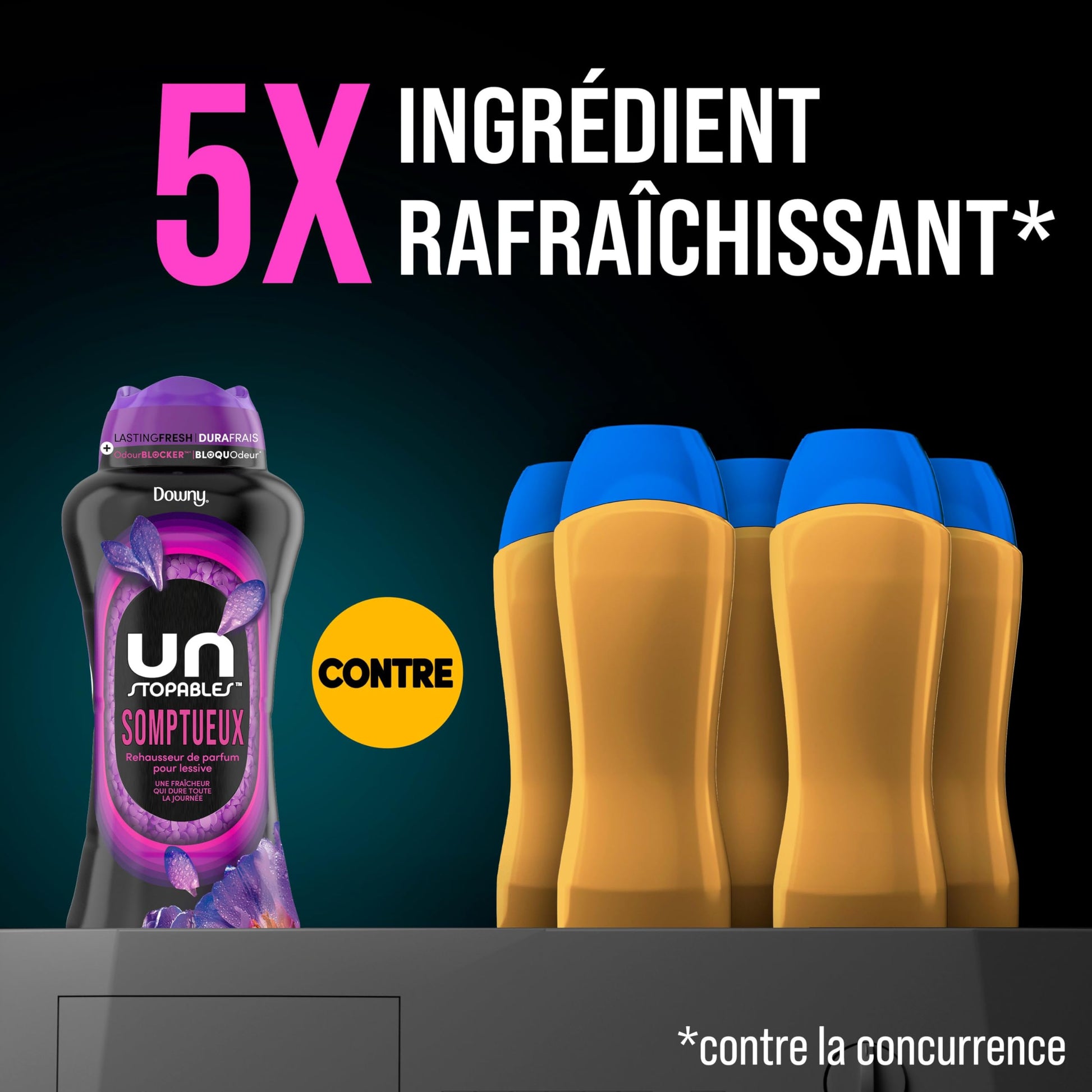 Downy Unstopables In Wash Scent Booster, Lush Scent, Laundry Beads for Odour Protection, Downy Scent Booster, Laundry Scent Boosters, 853 g - Available at All In One Marketplace Canada